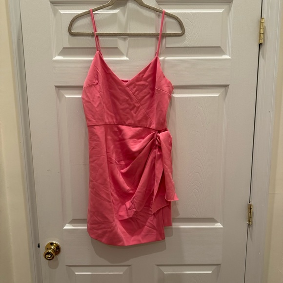 French Connection Whisper Womens Side Tie Short Mini Dress - Picture 2 of 3